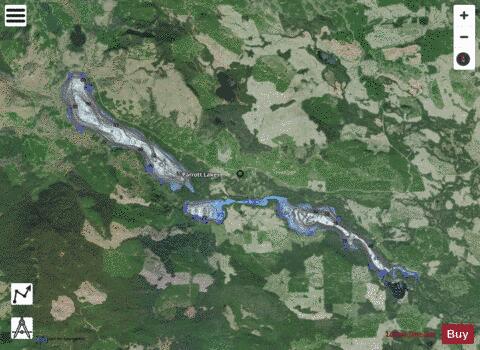 Parrott Lakes depth contour Map - i-Boating App - Satellite