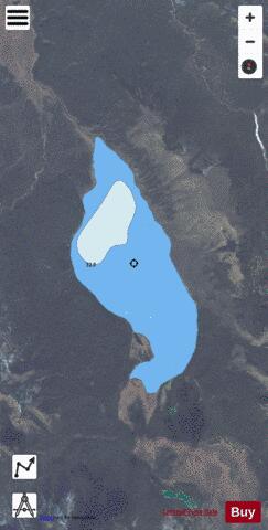 Solitary Lake depth contour Map - i-Boating App - Satellite