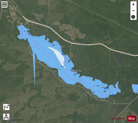 Bednesti Lake depth contour Map - i-Boating App - Satellite