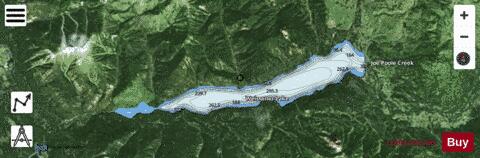 Weissener Lake depth contour Map - i-Boating App - Satellite