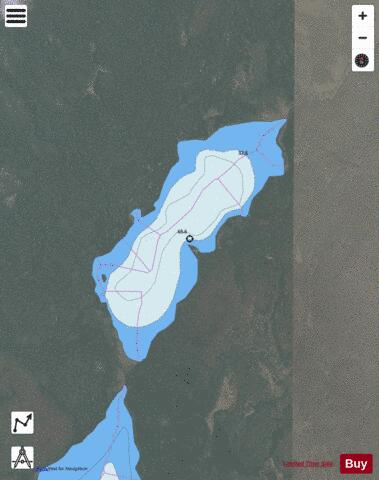 South Gataga Lakes depth contour Map - i-Boating App - Satellite