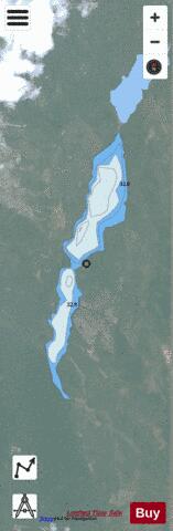 South Gataga Lakes depth contour Map - i-Boating App - Satellite