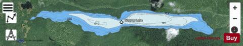 Narrow Lake depth contour Map - i-Boating App - Satellite