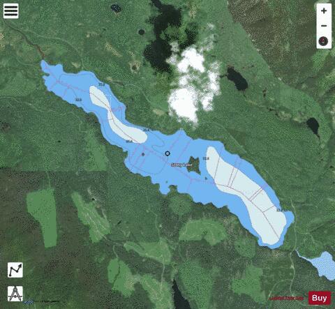 Stony Lake depth contour Map - i-Boating App - Satellite