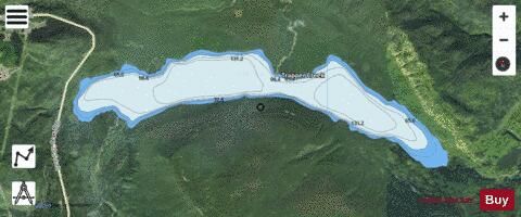 Gwillim Lake / Trapper Creek depth contour Map - i-Boating App - Satellite