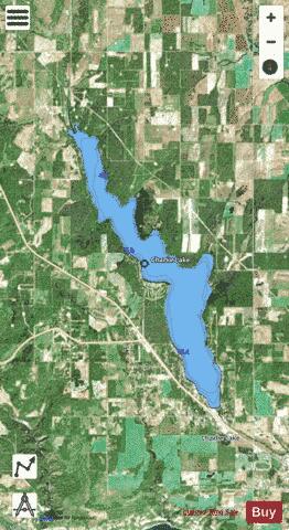 Charlie Lake depth contour Map - i-Boating App - Satellite