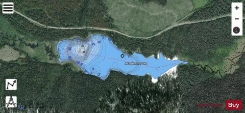 Academus Lake depth contour Map - i-Boating App - Satellite