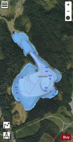 Acorn Lake depth contour Map - i-Boating App - Satellite