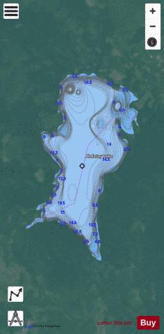 Ahdatay Lake depth contour Map - i-Boating App - Satellite
