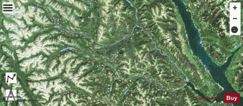 Aiken Lake depth contour Map - i-Boating App - Satellite