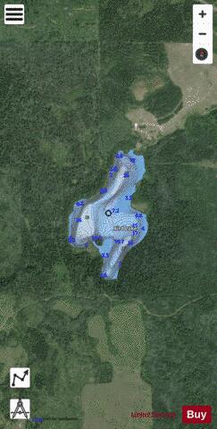 Aird Lake depth contour Map - i-Boating App - Satellite