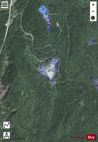 Alice Lake depth contour Map - i-Boating App - Satellite