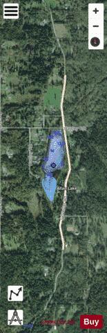 Allan Lake depth contour Map - i-Boating App - Satellite