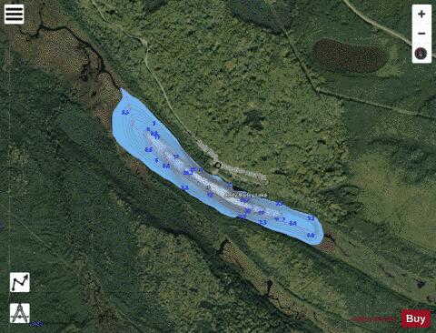 Andy Bailey (Jackfish) Lake depth contour Map - i-Boating App - Satellite