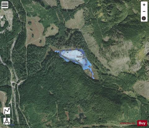 Antler Lake depth contour Map - i-Boating App - Satellite