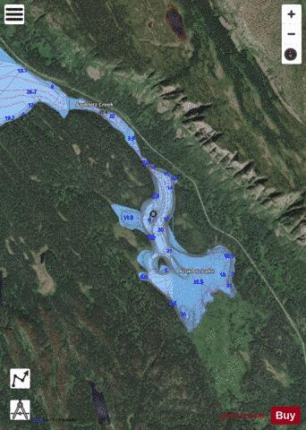 Azuklotz Lake depth contour Map - i-Boating App - Satellite