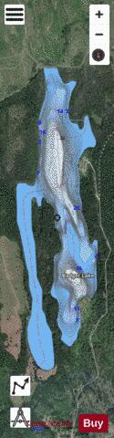 Badger Lake depth contour Map - i-Boating App - Satellite