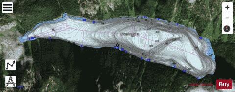 Beatrice Lake depth contour Map - i-Boating App - Satellite