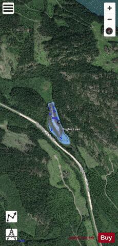 Begbie Lake depth contour Map - i-Boating App - Satellite