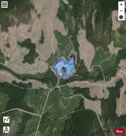 Big Meadow Lake depth contour Map - i-Boating App - Satellite