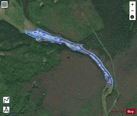 Blackwater Lake depth contour Map - i-Boating App - Satellite