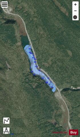 Blackwater Lake depth contour Map - i-Boating App - Satellite