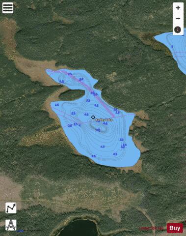 Bodley Lake depth contour Map - i-Boating App - Satellite