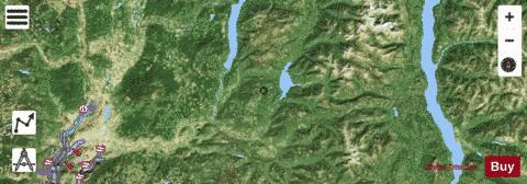Box Lake + Bolean Lake depth contour Map - i-Boating App - Satellite