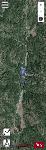 Boneyard Lake depth contour Map - i-Boating App - Satellite