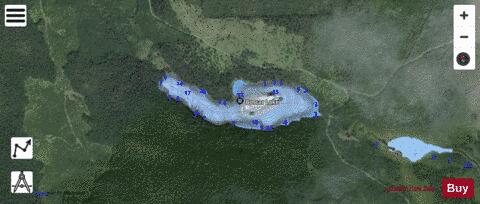 Boscar Lake depth contour Map - i-Boating App - Satellite