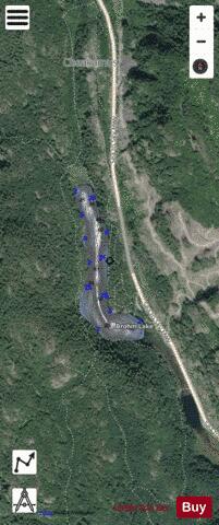 Brohm Lake depth contour Map - i-Boating App - Satellite