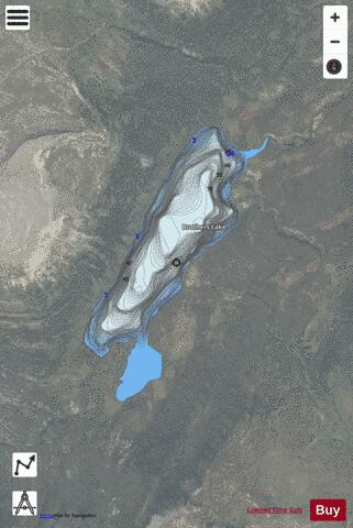 Brothers Lake depth contour Map - i-Boating App - Satellite