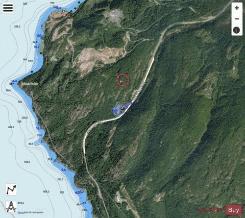 Browning Lake depth contour Map - i-Boating App - Satellite