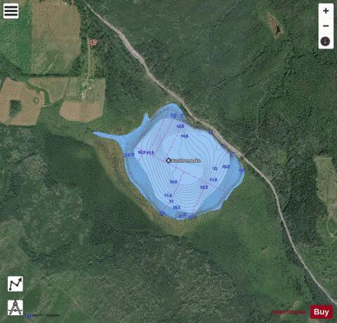 Buckhorn Lake depth contour Map - i-Boating App - Satellite