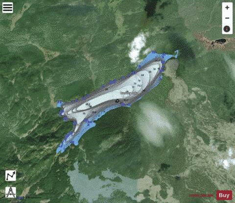 Buckley Lake depth contour Map - i-Boating App - Satellite