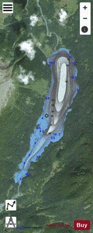 South Burnie Lake depth contour Map - i-Boating App - Satellite