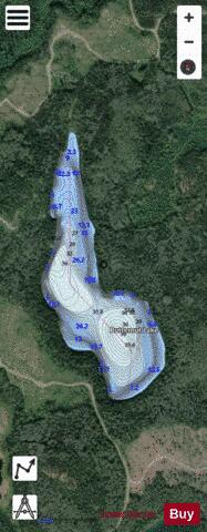Butternut Lake depth contour Map - i-Boating App - Satellite