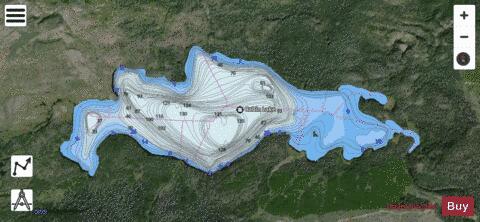 Cabin Lake depth contour Map - i-Boating App - Satellite