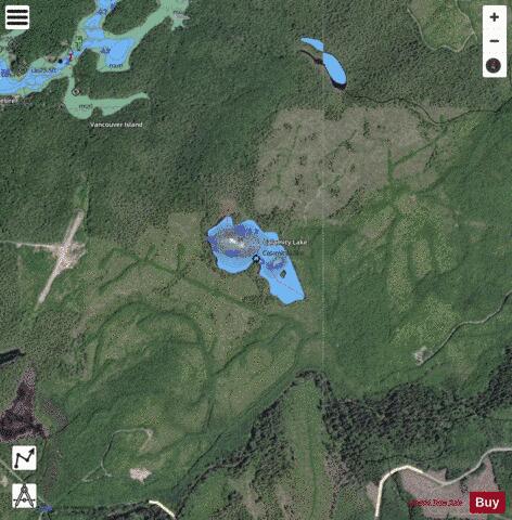 Calamity Lake depth contour Map - i-Boating App - Satellite