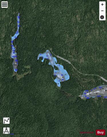 Champion Lake #2 depth contour Map - i-Boating App - Satellite
