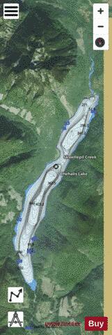 Chehalis Lake depth contour Map - i-Boating App - Satellite