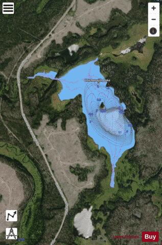 Chichonajilh Lake depth contour Map - i-Boating App - Satellite