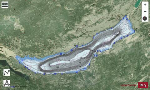 Choelquoit Lake depth contour Map - i-Boating App - Satellite