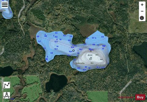 Circle Lake depth contour Map - i-Boating App - Satellite
