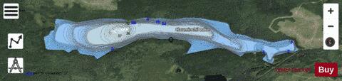 Clauminchil Lake depth contour Map - i-Boating App - Satellite