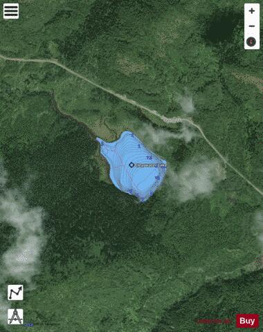 Clearwater Lake depth contour Map - i-Boating App - Satellite
