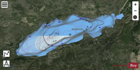 Cluchuta Lake depth contour Map - i-Boating App - Satellite