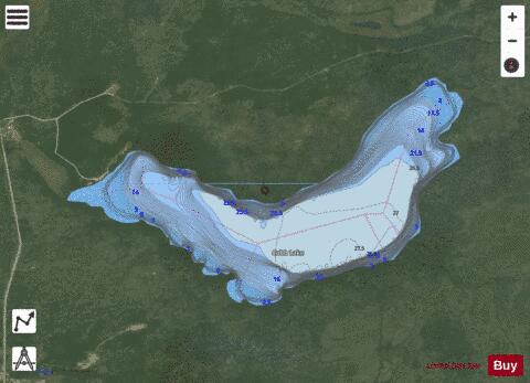 Cobb Lake depth contour Map - i-Boating App - Satellite