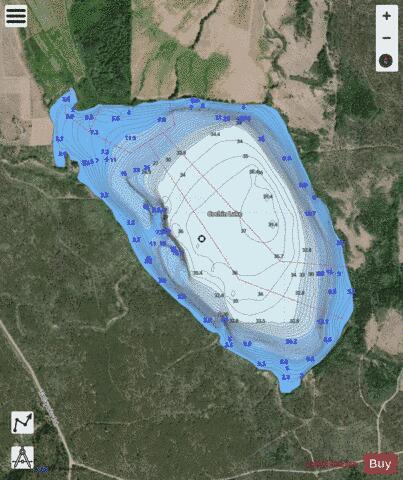 Cochin Lake depth contour Map - i-Boating App - Satellite