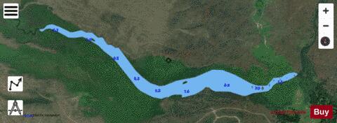 Coglistiko Lake depth contour Map - i-Boating App - Satellite